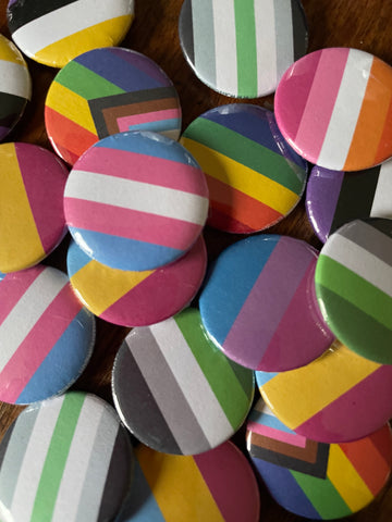 Assorted Pride Flags 1" Button Pack (100+)