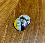 Xe/Xem Enby Flag Button 1"